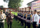 Jelang Idul Fitri Ratusan Personel Gabungan Laksanakan Apel Gelar Pasukan Operasi Terpusat Ketupat 2024