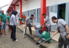 Pemasyarakatan Sehat, Warga Binaan Gotong Royong Bersihkan Lapas Muara Enim