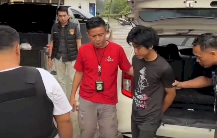 Pelaku pembunuhan pelajar SMP di Belitang tertangkap oleh Satreskrim Polres OKU Timur.  (Handout)