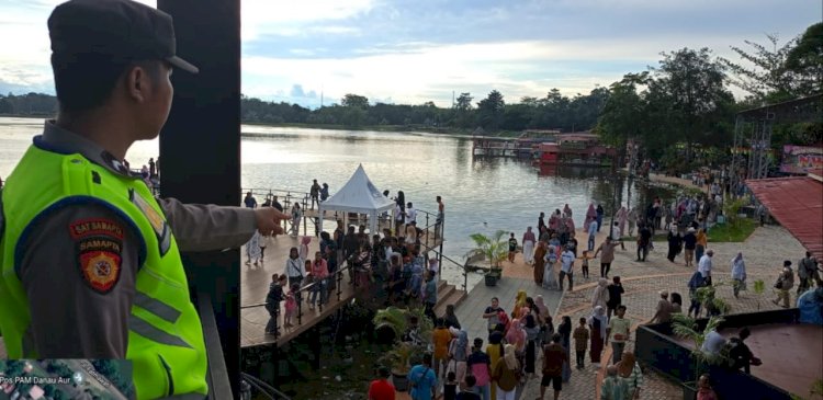 Objek wisata dan wahan permainan di Kabupaten Musi Rawas diserbu ribuan pengunjung/ist