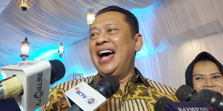 Waketum Partai Golkar Bambang Soesatyo di acara open house Menko Perekonomian Airlangga Hartarto di Jakarta, Kamis (11/4)/RMOL