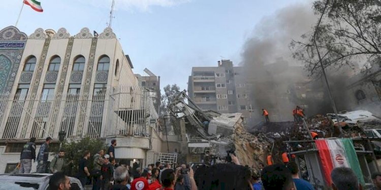 Serangan Israel terhadap gedung Kedubes Iran di Suriah/Net