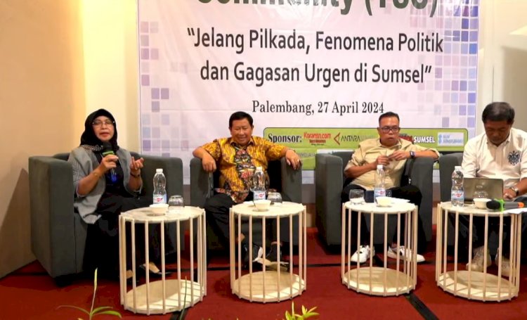 Prof Isna Wijayani saat menjadi narasumber dalam diskusi yang digelar Talk Sriwijaya Community (TSC). (ist/rmolsumsel.id)