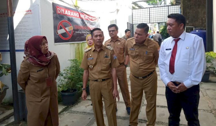  Pj Ratu Dewa saat melakukan sidak di pelayanan publik pasca Lebaran/ist