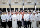 Pj Gubernur Agus Fatoni Lepas Keberangkatan 445 Jamaah Calon Haji Kloter Pertama Embarkasi Palembang