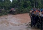 Diterjang Banjir Bandang, Dua Jembatan Penghubung Antar Desa di Kecamatan Lengkiti Putus