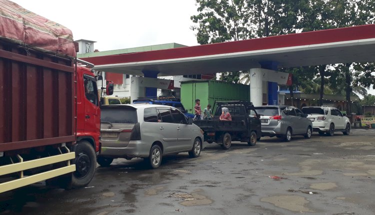 Stasiun Pengisian Bahan Bakar Umum (SPBU) Wijaya di daerah Megang, Kota Lubuklinggau/ist