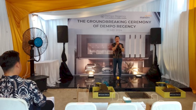 Marketing Director Otniel Sebastian, Groundbreaking Ceremony Dempo Regency/ist