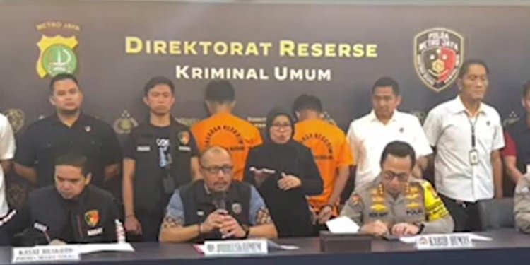 Direktur Reserse Kriminal Umum Polda Metro Jaya Kombes Wira Tri Satyaputra saat jumpa pers di Mapolda Metro Jaya, Jakarta Selatan pada Jumat (3/5)/RMOL