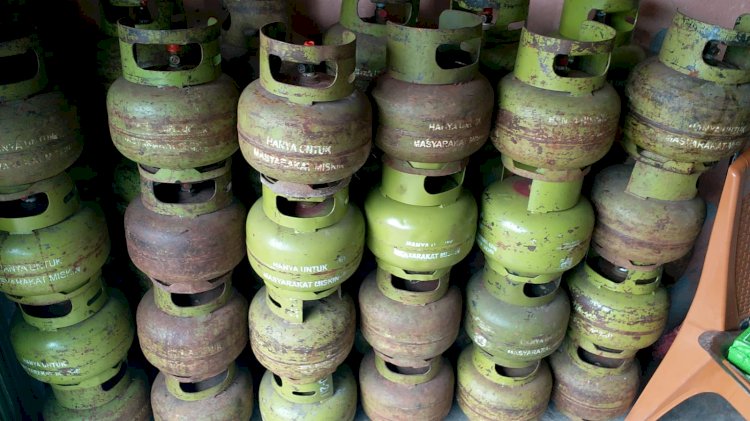 Ilustrasi gas elpiji 3 kilogram. (ist/rmolsumsel.id) 