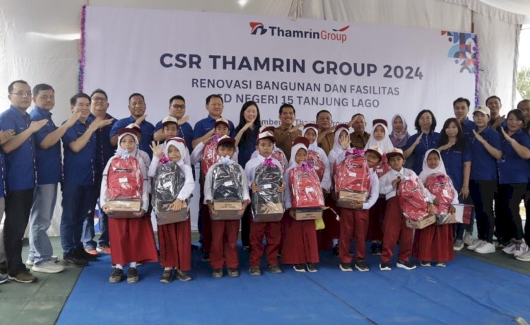Thamrin Group Bantu SD Negeri 15 Tanjung Lago Banyuasin Lewat CSR/ist