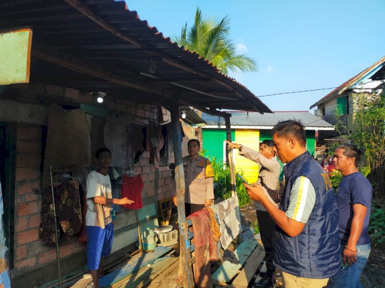 Polisi saat melakukan olah TKP. (ist/rmolsumsel.id)