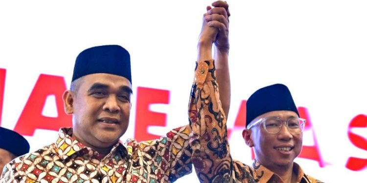 Sekretaris Jenderal Partai Gerindra Ahmad Muzani dan Rahmat Mirzani Djausal/Ist
