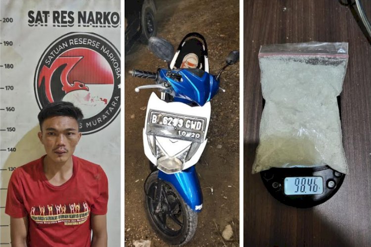 Edo Riki Antoni (26) yang ditangkap atas kasus kepemilikan narkoba. (Dokumentasi Polisi)