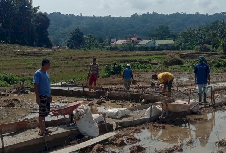 Pembangunan infrastruktur desa di Kecamatan Semidang Aji/ist