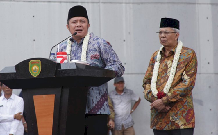 Herman Deru dan Mawardi Yahya di Monpera Palembang/ist