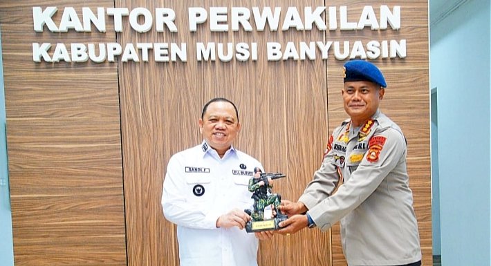 Pj Bupati Sandi Fahlepi Komitmen Lanjutkan Pembangunan Markas Kompi Brimob di Muba/ist