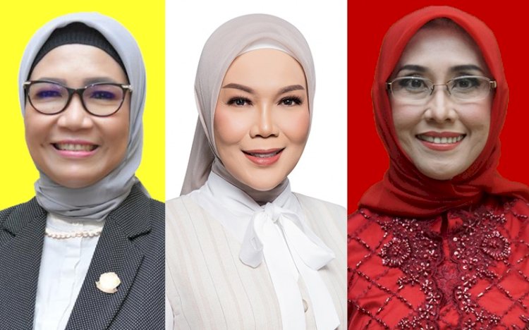 (kiri ke kanan) RA Anita Noeringhati, Holda dan Meli Mustika. (ist/rmolsumsel.id) 