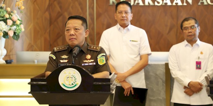 Jaksa Agung Muda Bidang Tindak Pidana Khusus (Jampidsus) Febrie Adriansyah dalam konferensi pers di kantor Kejagung RI, Jakarta Selatan pada Rabu (29/5)/Ist