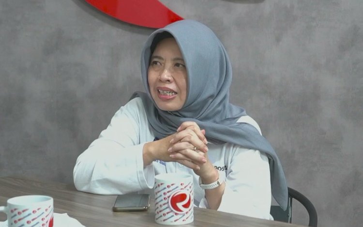 Direktur Universitas Terbuka (UT) Palembang, Dr. Meita Istianda, S.I.P, M.Si  saat menjadi bintang tamu podcast, Ruang Redaksi RMOL Sumsel/(dok/rmolsumsel.id)