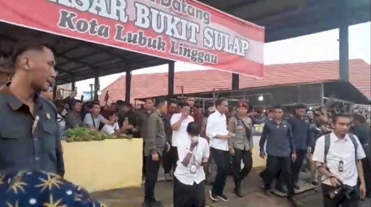 Presiden Joko Widodo meninjau Pasar Bukit Sulap/ist