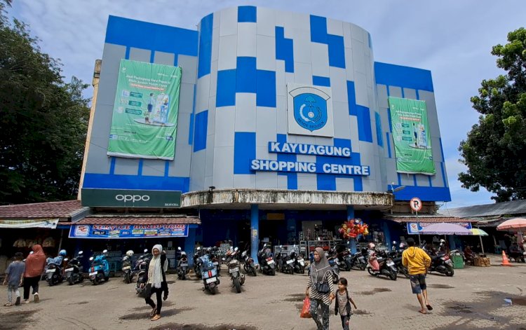 Kondisi Pasar Kayuangung/Foto: Hari Wijaya