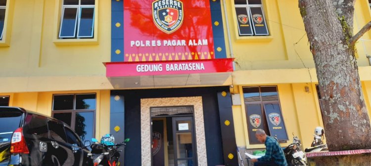 Gedung Reskrim Polres Pagar Alam. (Taufik/RMOLSumsel.id)