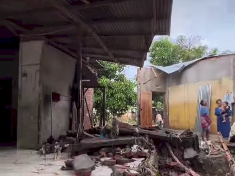 Rumah warga yang terdampak banjir. (ist/rmolsumsel.id) 
