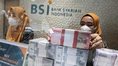 Layanan penukaran uang BSI. (net)