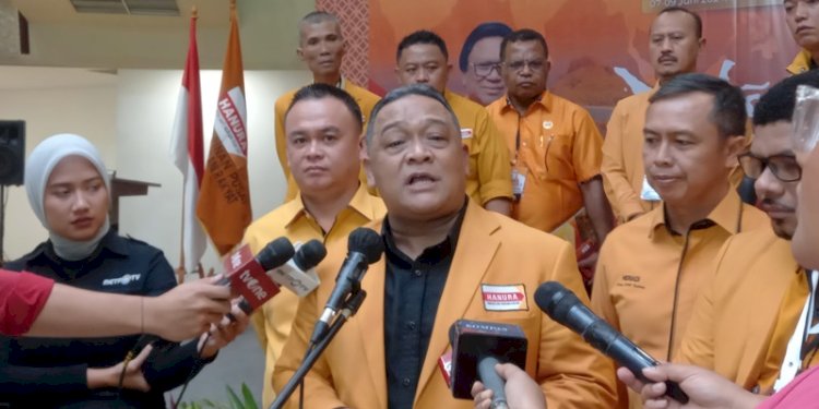 Sekjen Partai Hanura Benny Rhamdani di Hotel Mercure, Ancol, Jakarta Utara, Sabtu malam (8/6)/RMOL