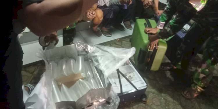 24.000 BBL yang berhasil diamankan petugas Lantamal III Jakarta pada Jumat (7/6) lalu/Ist