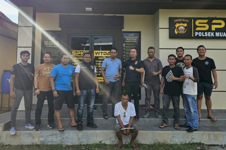 Tersangka Hakiki ditangkap tim gabungan Satreskrim Polres Musi Rawas dan Polsek Muara Lakitan.(Foto: Polres Musi Rawas)