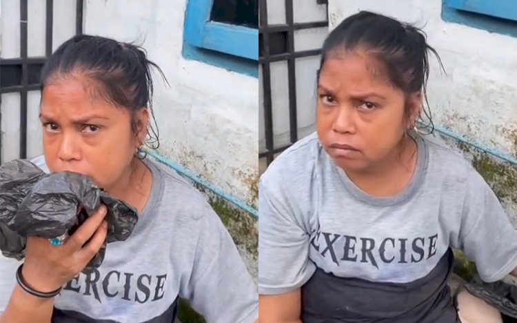 Pelaku pencurian jemuran warga di Jalan Kasnariansyah  Palembang. (Handout)