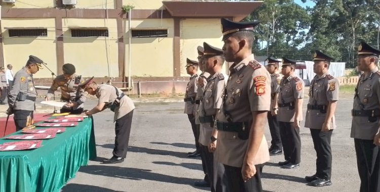Sembilan perwira tempati jabatan baru/Foto: Alam
