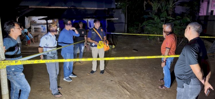 Lokasi tempat duel di pasang garis Police Line oleh Polisi.(Dokumentasi Polsek Lubuklinggau Utara)