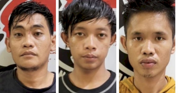 Tiga tampang pelaku narkoba ditangkap Satres Narkoba Polres Musi Rawas.(Dokumentasi Polres Musi Rawas)