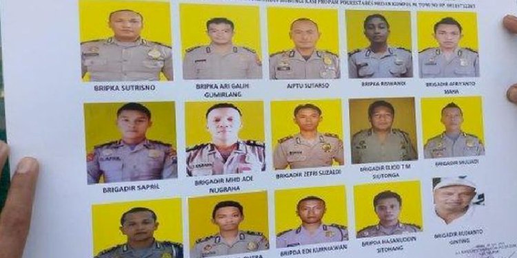 Personil Polrestabes Medan yang masuk DPO/Ist