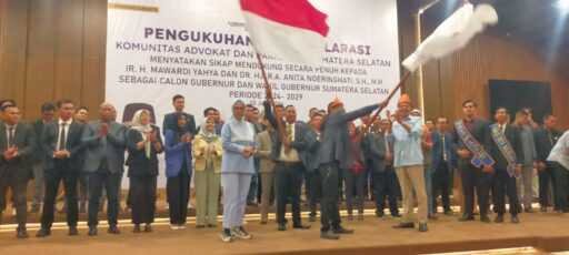 Deklarasi dukungan Komunitas Advokat dan paralegal Sumsel terhadap Matahati. (ist/rmolsumsel.id) 