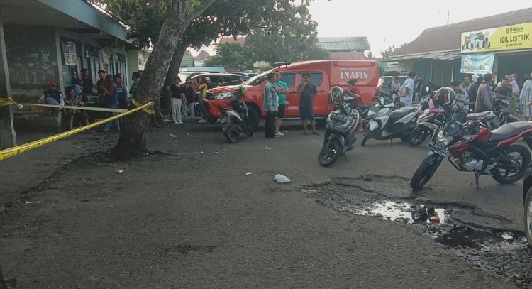Tempat kejadian penusukan di terminal Pasar Bukit Sulap Lubuklinggau/handout