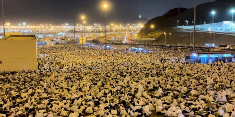 Jemaah haji mabit di Muzdalifah/Ist