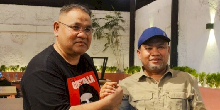 Bakal Calon Wakil Gubernur Sumut, Teguh Santosa dan Sekretaris DPD Partai Gerindra Sumut, Sugiat Santoso/RMOL