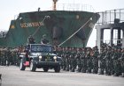 450 Personel Satgas Pamtas RI-PNG Yonif 200/BN Tiba di Palembang 