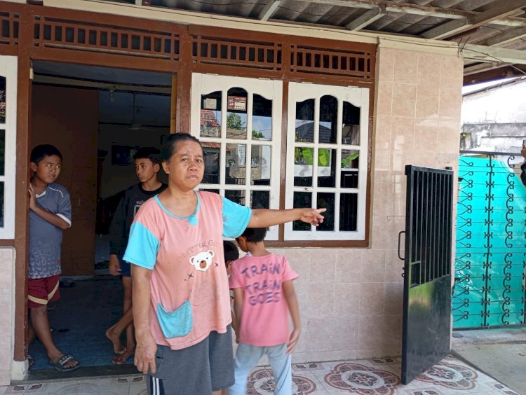 Khodijah Asisten Rumah Tangga korban penyekapan perampok di Jalan Mayor Zen, Lorong Setia Kelurahan Sei Selincah, Kecamatan Kalidoni Palembang . (Fauzi/RMOLSumsel.id)