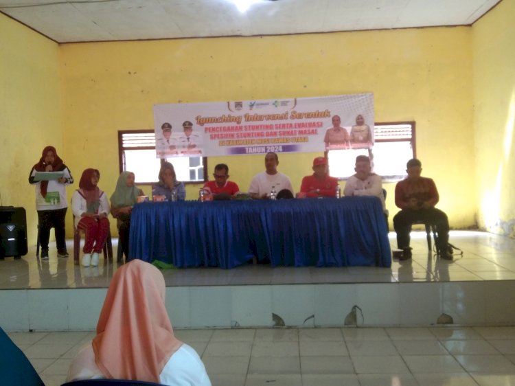 Dinas Kesehatan (Dinkes) Kabupaten Muratara menyelenggarakan launching intervensi serentak pencegahan stunting dan evaluasi spesifik stunting/ist