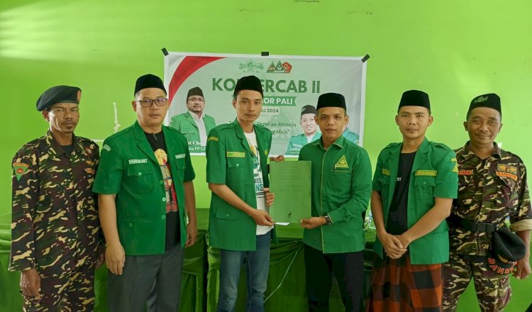 Arismin resmi menjabat sebagai Ketua Pimpinan Cabang (PC) Gerakan Pemuda (GP) Ansor Kabupaten Penukal Abab Lematang Ilir (PALI) setelah terpilih secara aklamasi/Foto: Eko Jurianto