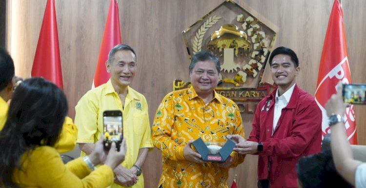 Jusuf Hamka bersama Airlangga Hartarto dan Kaesang Pangarep/Ist