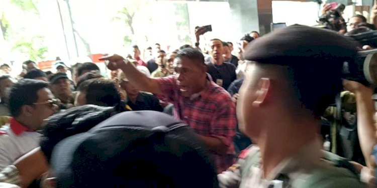 Aksi kekerasan terjadi usai sidang vonis mantan Menteri Pertanian, Syahrul Yasin Limpo di PN Jakarta Pusat/RMOL