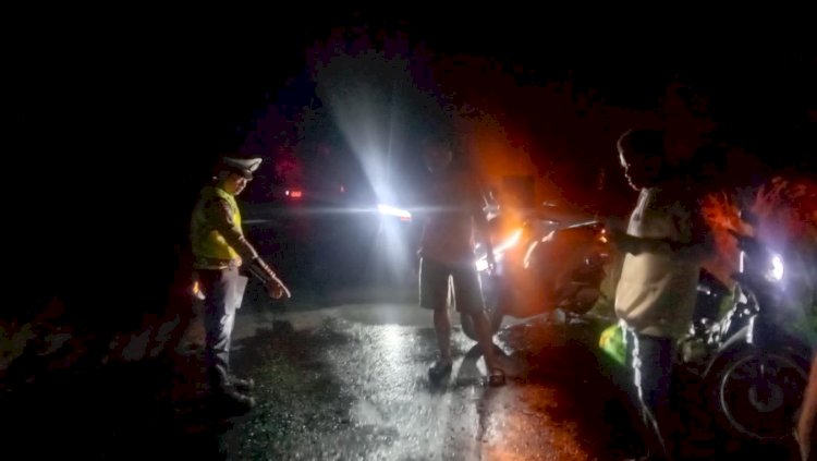 Kecelakaan di Jalan Umum Desa R Rejosari antara motor vs motor menyebabkan 1 meninggal dunia dan 2 lula berat/Foto: Polres Musi Rawas)