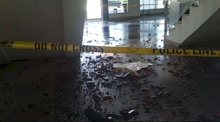 Kondisi Kantor Bupati OKU pasca kebakaran/Foto: Amizon