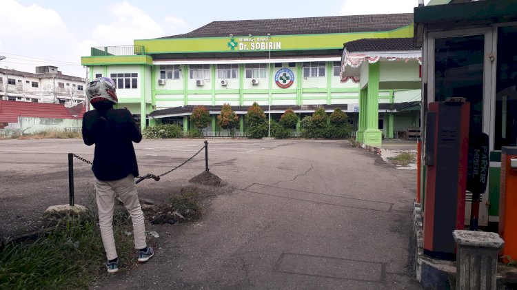 Eks gedung RS dr Sobirin Kabupaten Musi Rawas di Lubuklinggau. (ist/rmolsumsel.id)